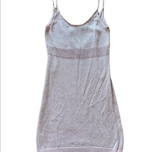 Lovers + Friends Purple crochet/knit mini dress